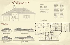 Artimino I — Tuscan Villas collection European house plan, 2,672 sq ft, 3 bedrooms, 3 baths