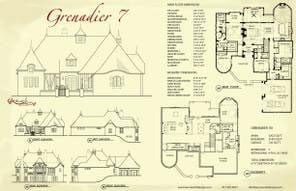 Grenadier VII — Courtyard Cottages collection European house plan, 6,391 sq ft, 5 bedrooms, 5 baths