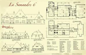 La Samandre VI — Manor collection European house plan, 5,088 sq ft, 4 bedrooms, 5 baths