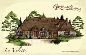 La Valette I — Manor collection European house plan, 4,853 sq ft, 4 bedrooms, 3 baths