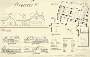 Pervenche IX — Courtyard Cottages collection European house plan, 2,901 sq ft, 3 bedrooms, 3 baths